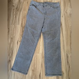 Women's Karl Lagerfeld Paris Jeans Size 16 Gray Straight Leg